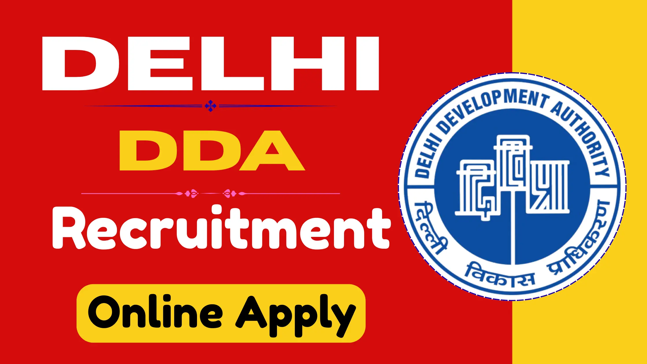 Delhi DDA Recruitment