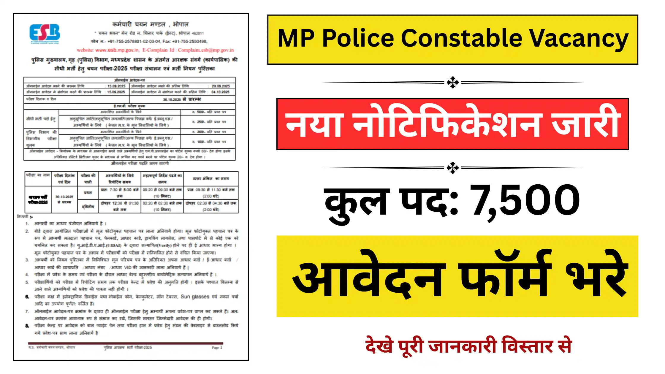 MP Police Constable Vacancy
