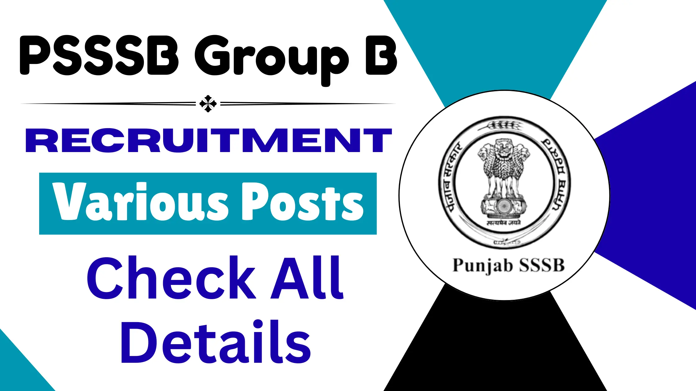 PSSSB Group B Recruitment