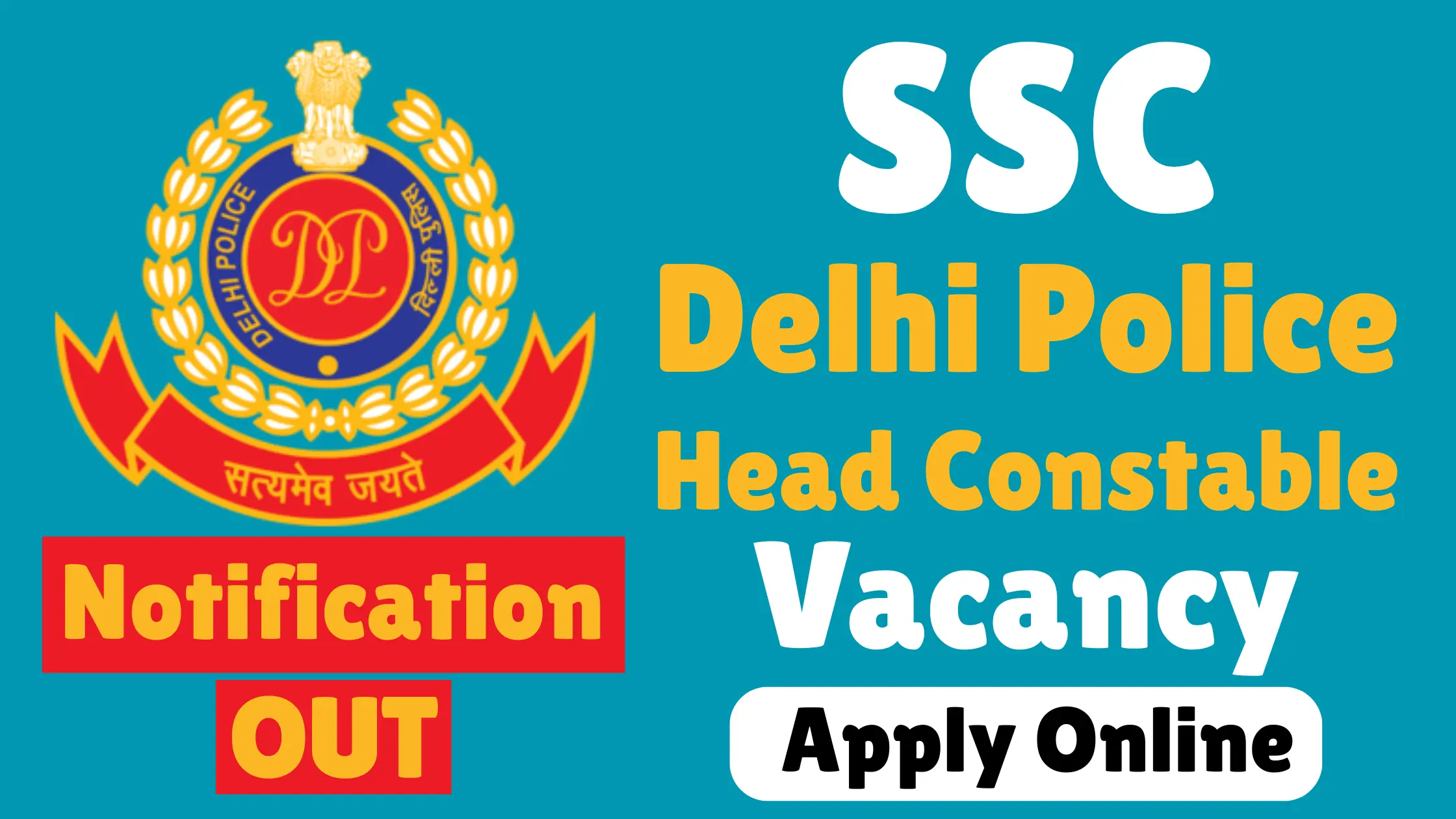 SSC Delhi Police Head Constable Vacancy