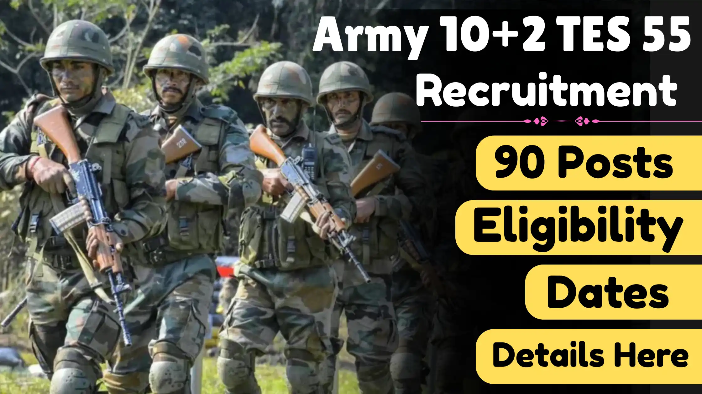 Army 10+2 TES 55 Recruitment